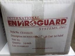 PALLET OF 31 BOXES OF ENVIROGUARD XL LAB COATS