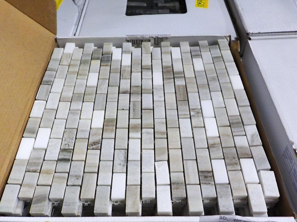 PALLET OF 12 BOXES OF DALTILE MOSAIC TILES