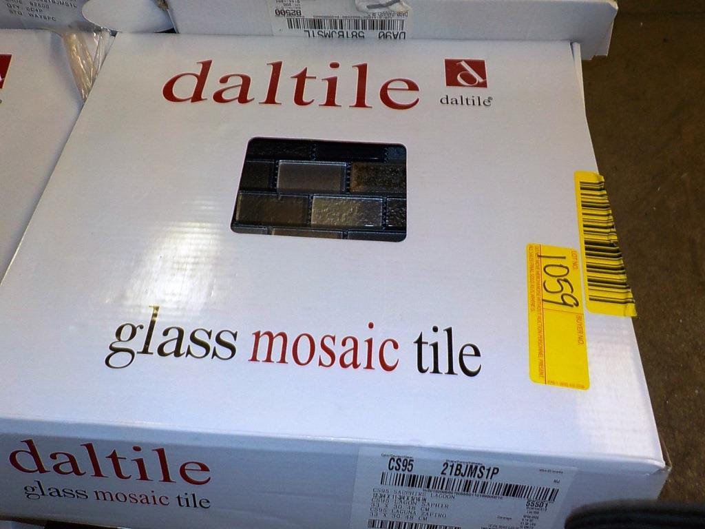 PALLET OF 12 BOXES OF DALTILE MOSAIC TILES