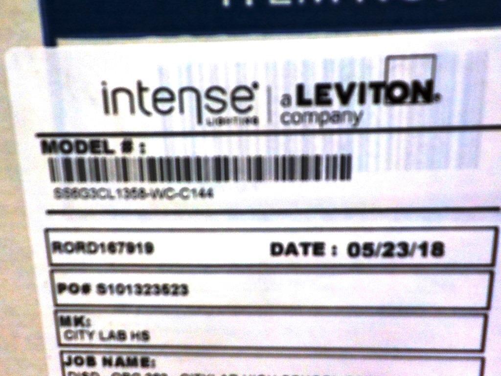 PALLET OF 16 NEW LEVITON INTENSE CYLINDER LED FIXTURES