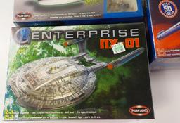 3 NEW POLAR LIGHTS STAR TREK MODEL KITS