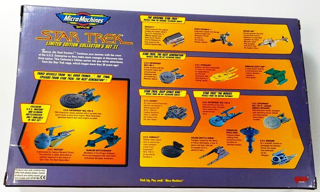 NEW GALOOB MICRO MACHINES STAR TREK LIMITED EDITION COLLECTOR'S SET II