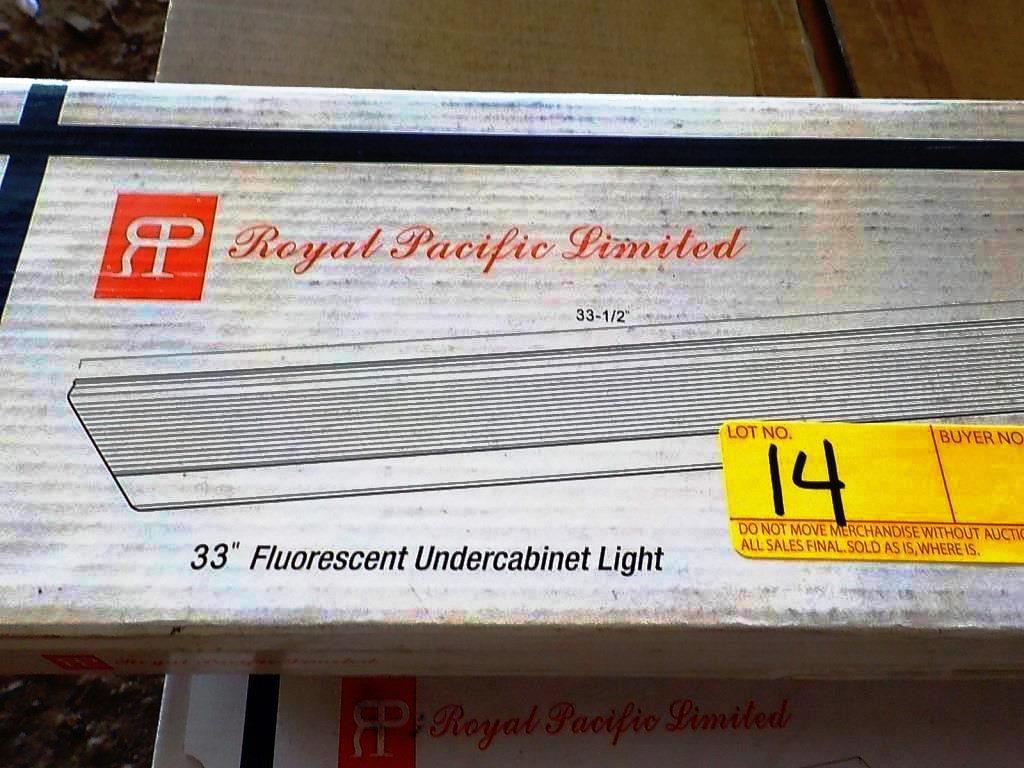 11 NEW ROYAL PACIFIC FLOURESCENT UNDERCABINET FIXTURES