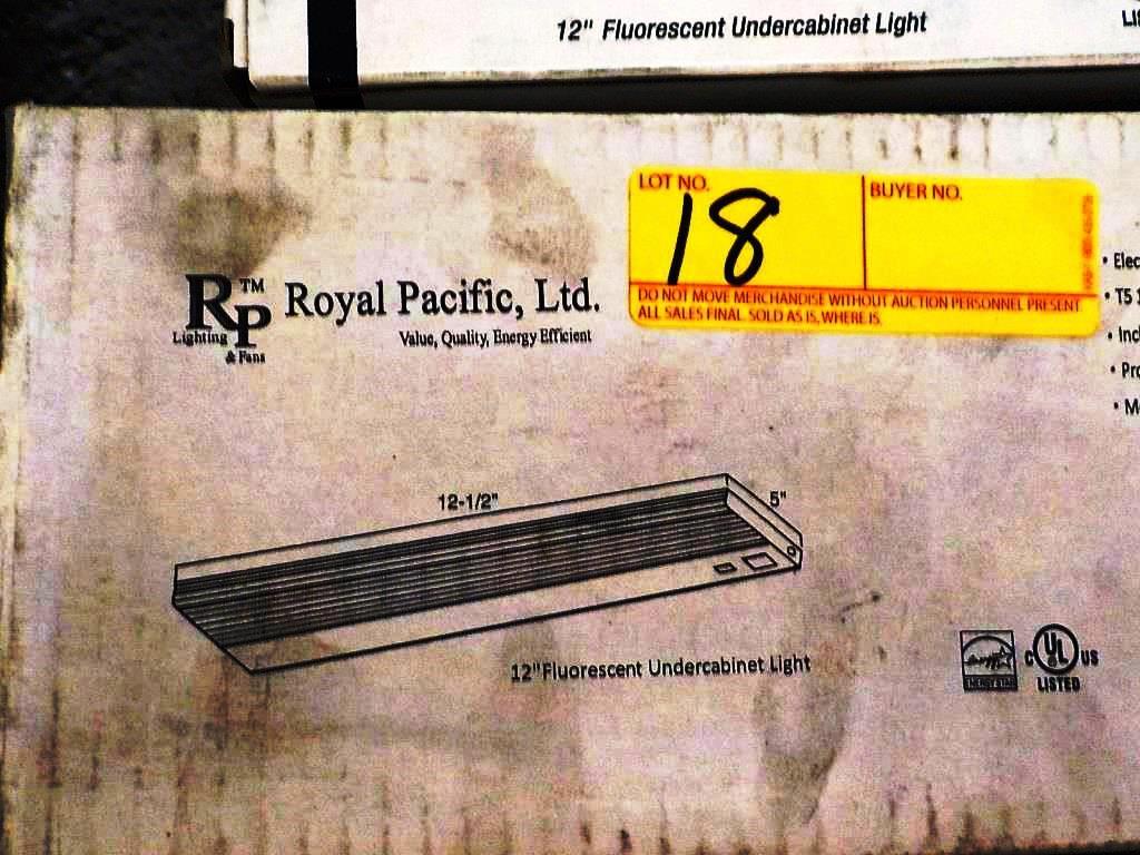 19 NEW ROYAL PACIFIC 12" FLOURESCENT UNDERCABINET FIXTURES