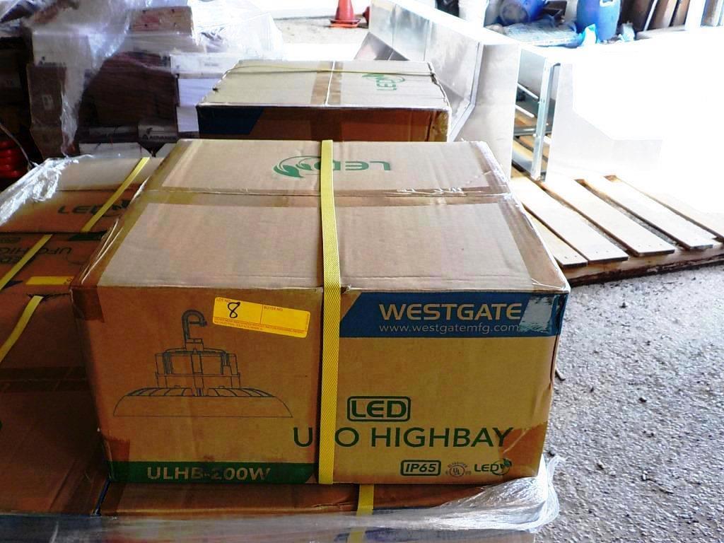 PALLET OF 12 NEW WESTGATE LED HIGHBAY FIXTURES