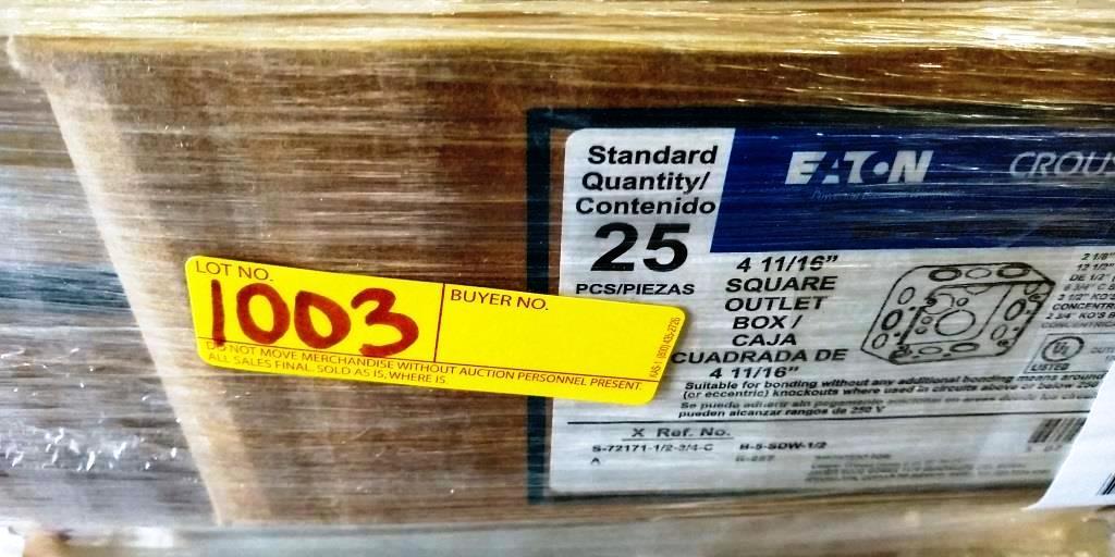 PALLET OF 875 NEW EATON / CROUSE-HINDS TP563