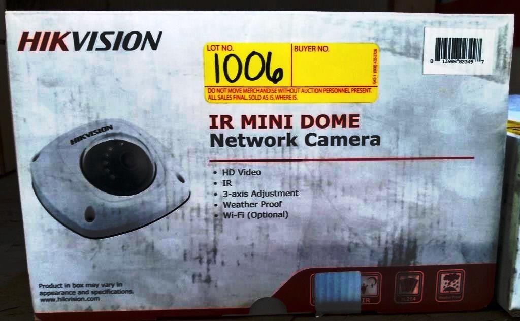 NEW HIKVISION DS-2CD2522FWD-IS NETWORK CAMERA AND VITEK WDR CAMERA