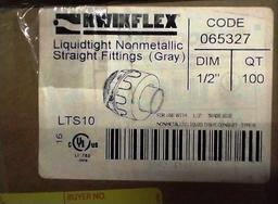 LOT OF 263 NEW KWIKFLEX LIQUID-TIGHT FITTINGS