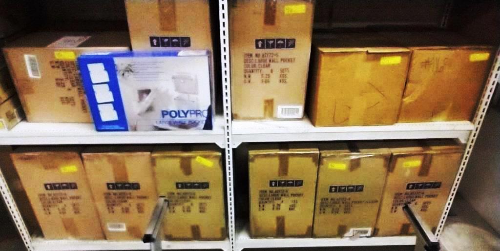 LOT OF 54 NEW POLYPRO LARGE WALL POCKETS - SET OF 3