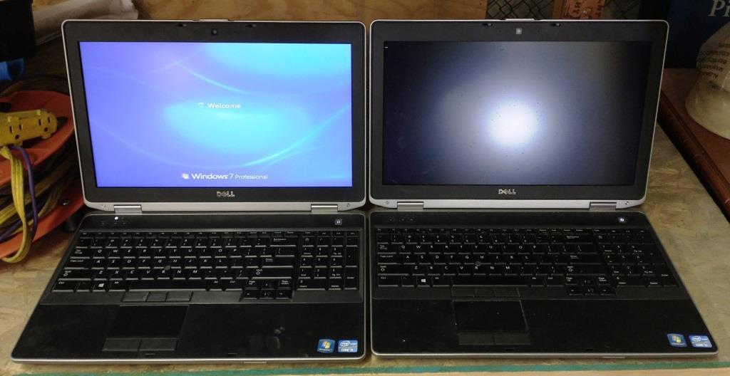 2 DELL LATITUDE E6530 NOTEBOOKS - NO POWER SUPPLIES