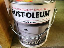 5 x 1 GALLON CANS RUST-OLEUM CABINET PAINT - MOON SHADOW