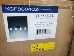 LOT OF 12 NEW, IN THE BOXES: KGF8604OZ LIGHT FIXTURES