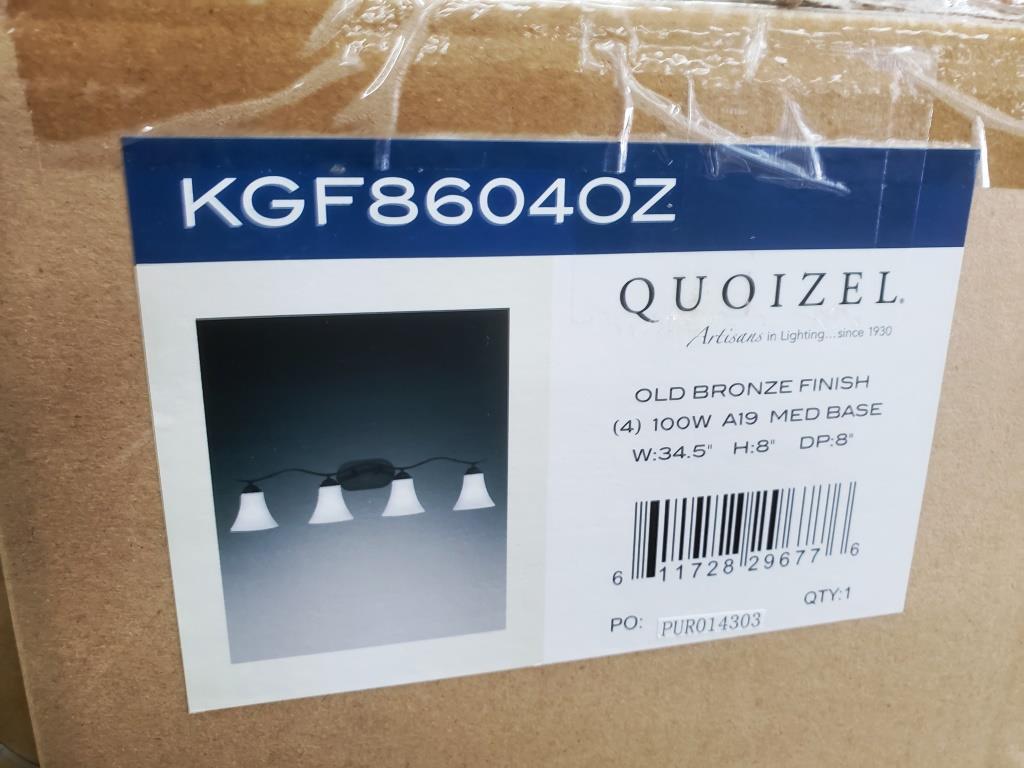 LOT OF 12 NEW, IN THE BOXES: KGF8604OZ LIGHT FIXTURES