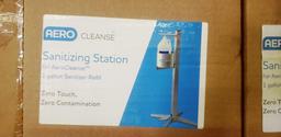 LOT OF 5 NEW AERO CLEANSE SANITIZING STATIONS