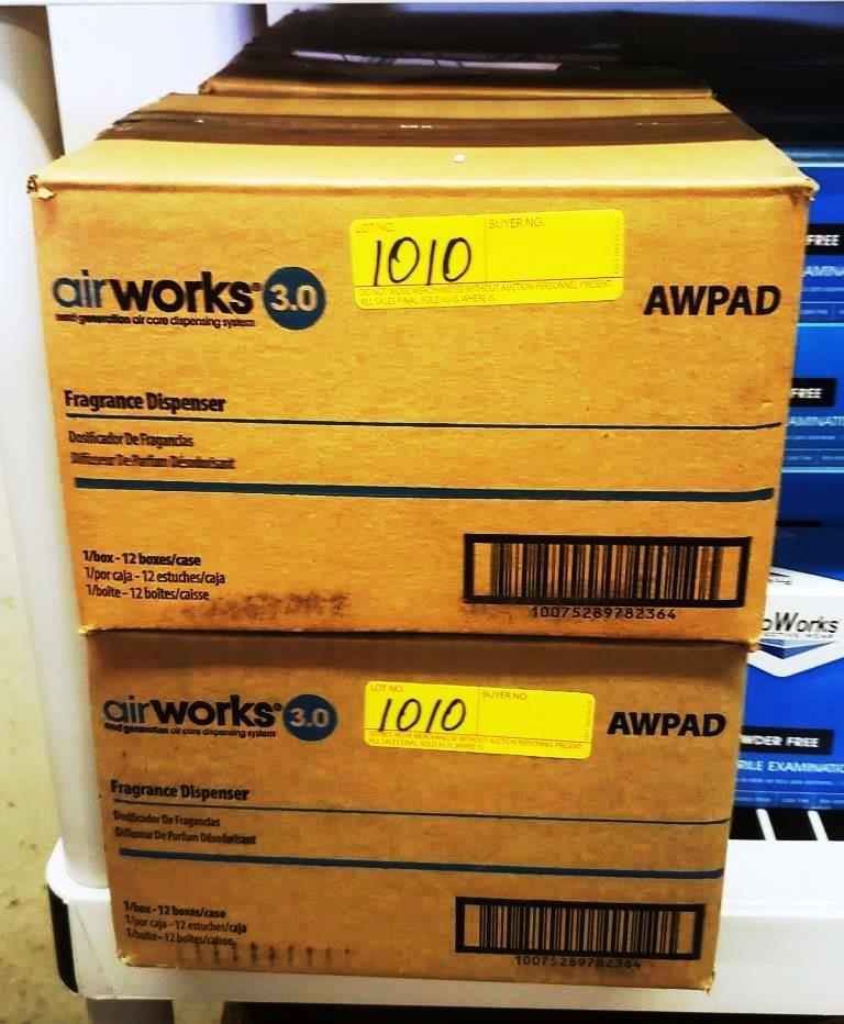 LOT OF 72 NEW AIRWORKS 3.0 FRAGRANCE DISPENSERS