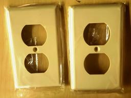 BIG LOT OF WALL OUTLET, PLATE COVERS AND TOGGLE SWITCHES