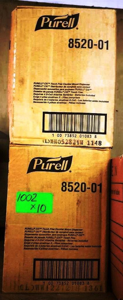 10 NEW PURELL DISPENSERS 8520-01