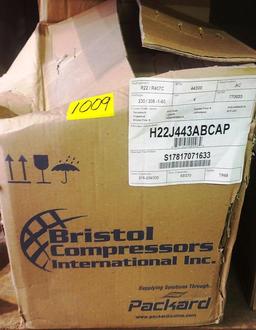 1 NEW IN THE BOX BRISTOL H22J443ABCA AIR CONDITIONER COMPRESSOR