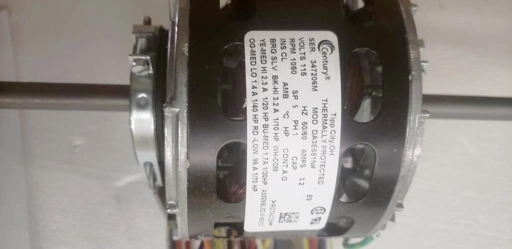 NEW CENTURY AIR CONDITIONER MOTOR - DA3E681N#