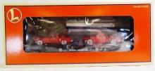 NEW IN THE BOX: LIONEL ROUTE 66 FLATCAR WITH 2 RED SEDANS 6-36000 UPC: 023922360007
