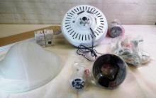 NEW, IN THE BOX: SEASONS 52" LED WHITE CEILING FAN #269450