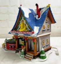 USED SNOW VILLAGE NORTH POLE SERIES "RUBBER DUCK FACTORY" DEPT. 56
