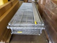 LOT OF 11 NEXEL METRO-STYLE SHELVES AND 4 UPRIGHTS