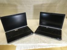 2 USED DELL LATITUDE NOTEBOOK / LAPTOP COMPUTERS - NO POWER SUPPLIES