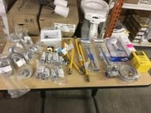 LOT OF NEW PLUMBING HARDWARE & PARTS