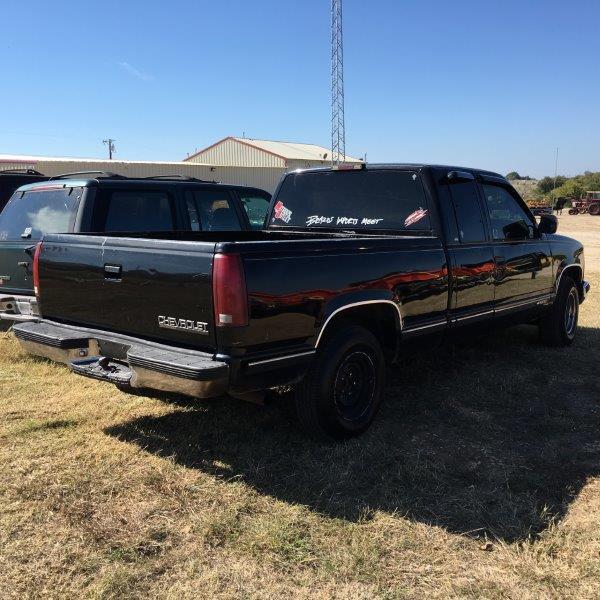 *1998 Black Chevrolet 1500 Extended Cab