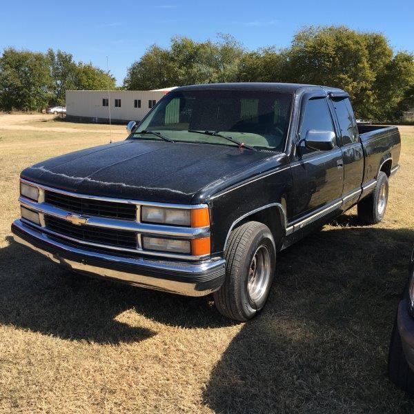 *1998 Black Chevrolet 1500 Extended Cab