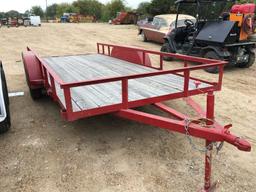 *2015 New Cross 16' Utility Trailer, Red