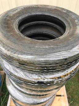 Pallet of 7pc Used 750 R16 Tires