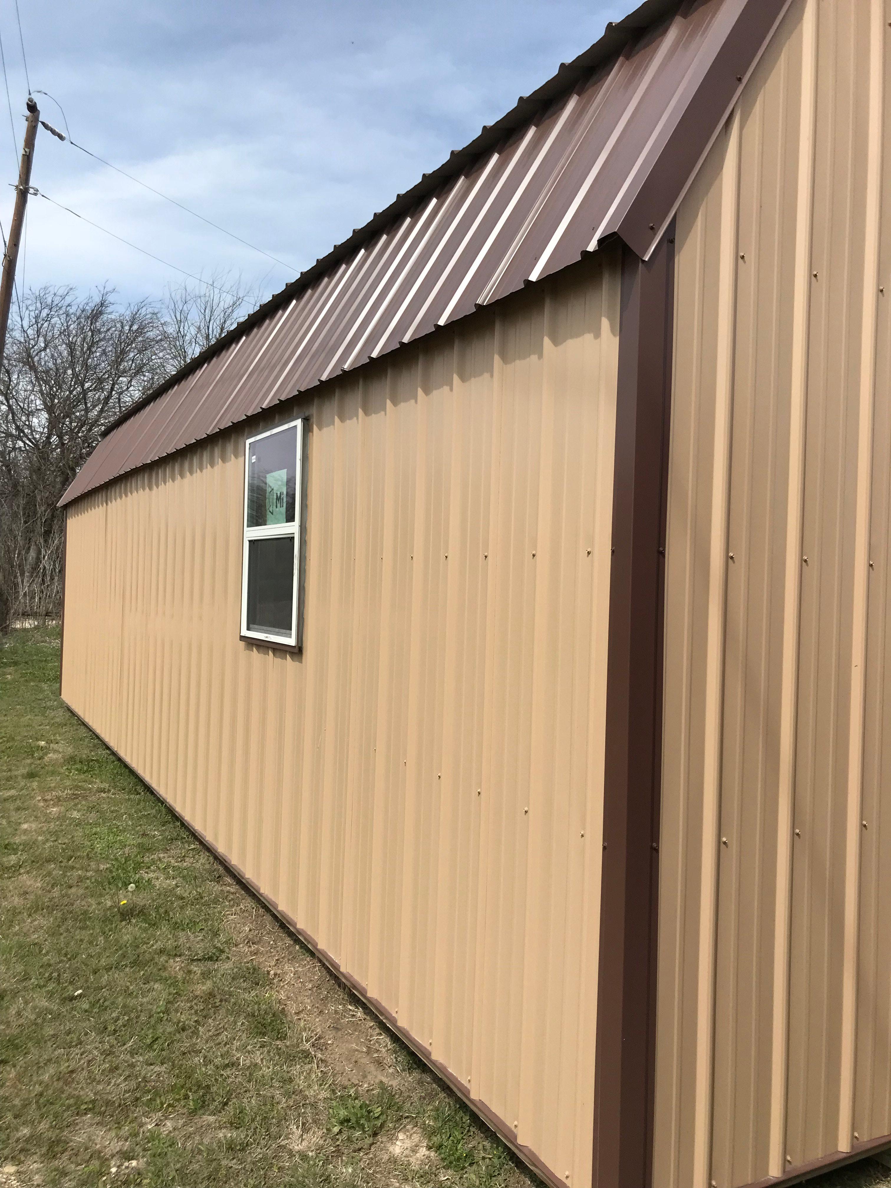 Tan 12'x32' Portable Building