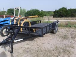 *16'x7' Bumper Pull Utility Trailer