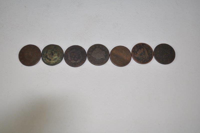 Approx. 129-1800's One Cent Pieces