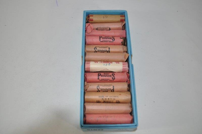 Approx. 22rolls of Wheat and Lincoln Head Pennies