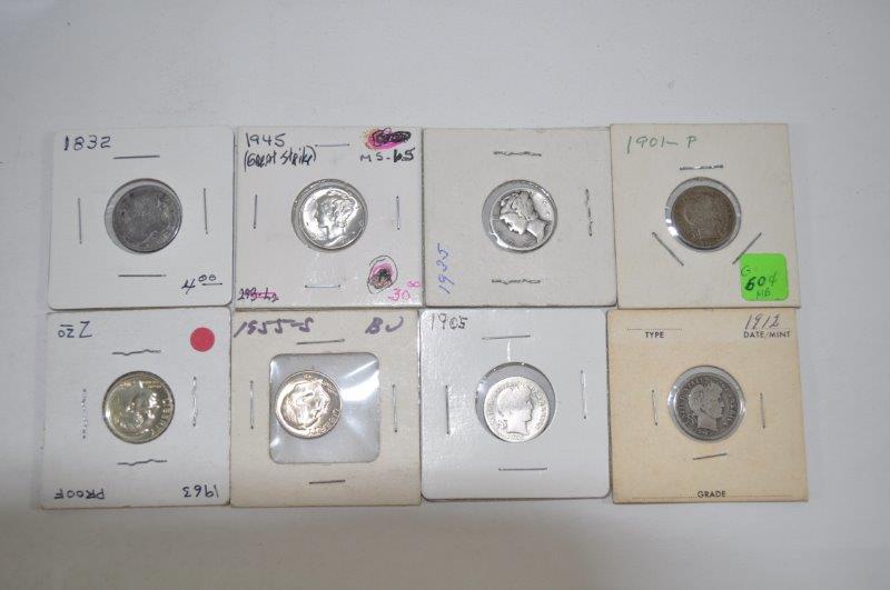 278pc. Buffalo Nickels, Quarters and Half Dollars