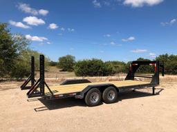 *2019 83"x22' Gooseneck Lowboy w/Fold Up Ramps