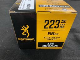 120rds Browning 223rem 55gr FMJ