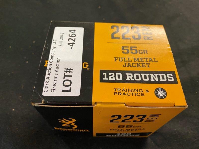 120rds Browning 223rem 55gr FMJ