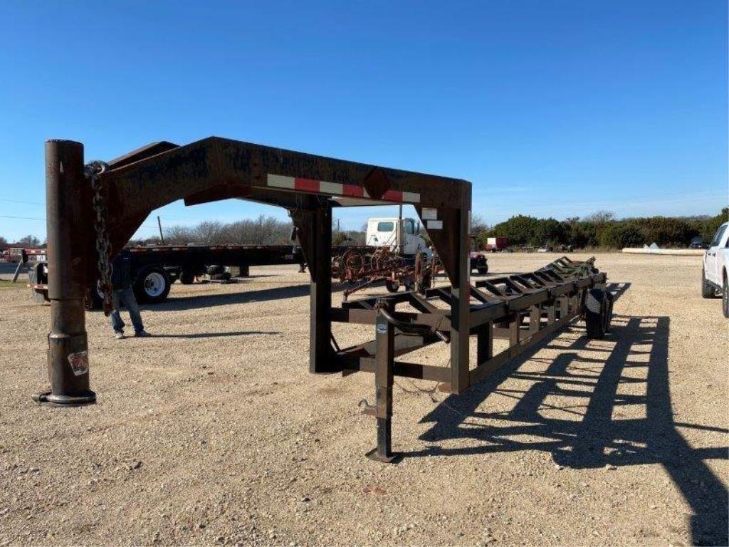 Gooseneck  5 Bale Hay Trailer