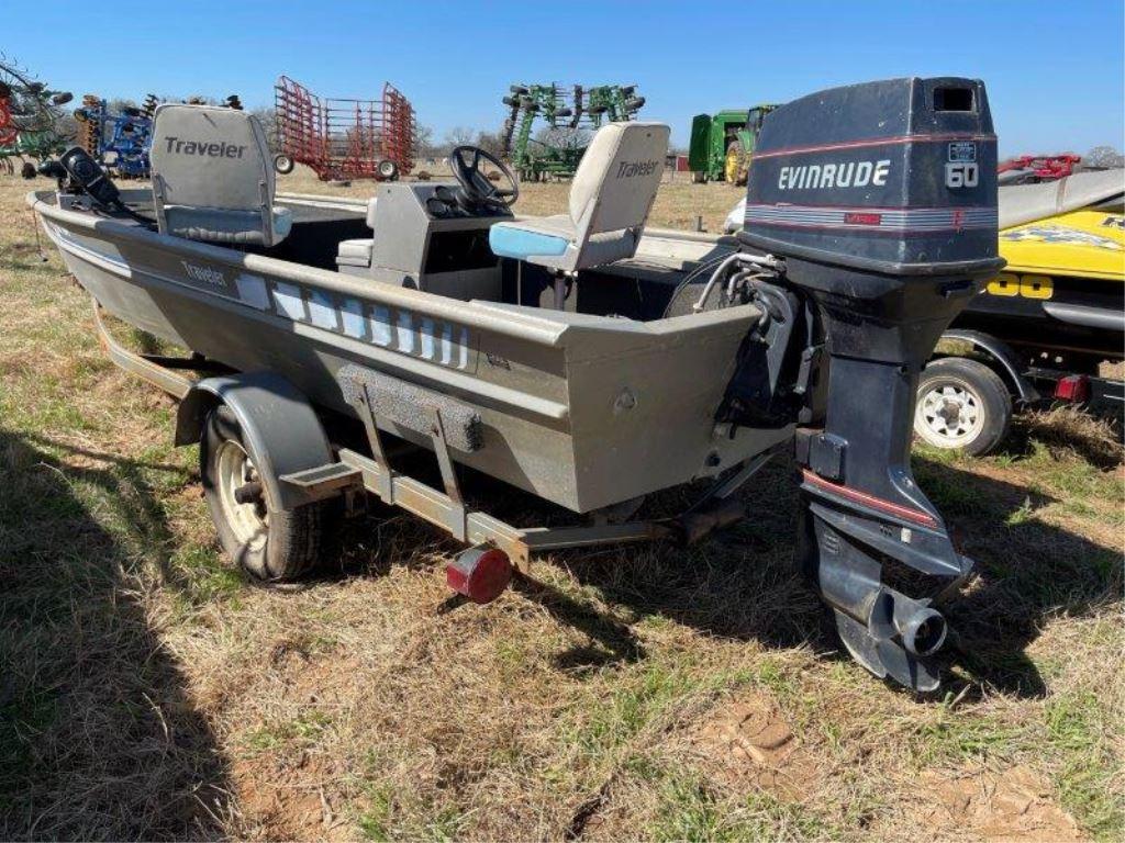 Traveler w/Evinrude 60hp Motor