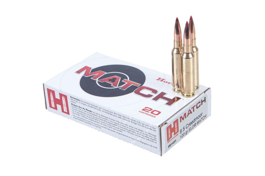 20rds Hornady Match 6.5mm Creedmoor 120gr ELD