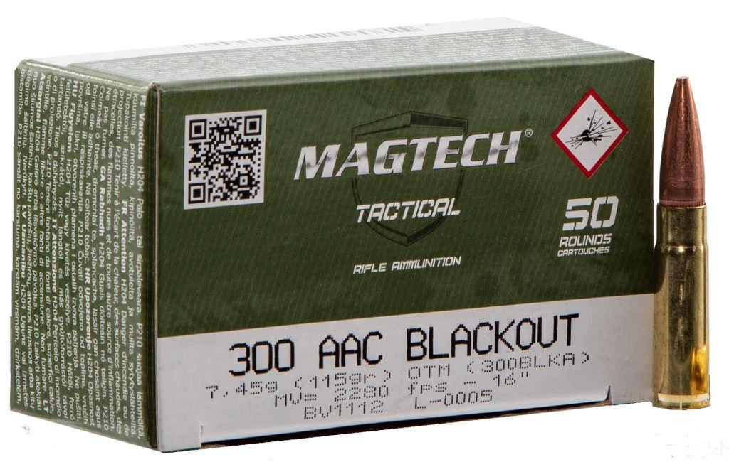 50rds Magtech Tactical 300 AAC Blackout 123gr