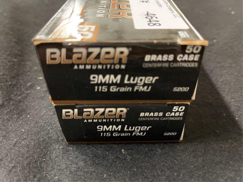 50rds Blazer 9mm Luger 115gr FMJ