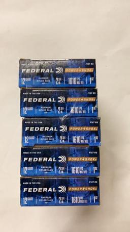 25rds Federal Power-Shok 12ga Max Rifled Slug HP