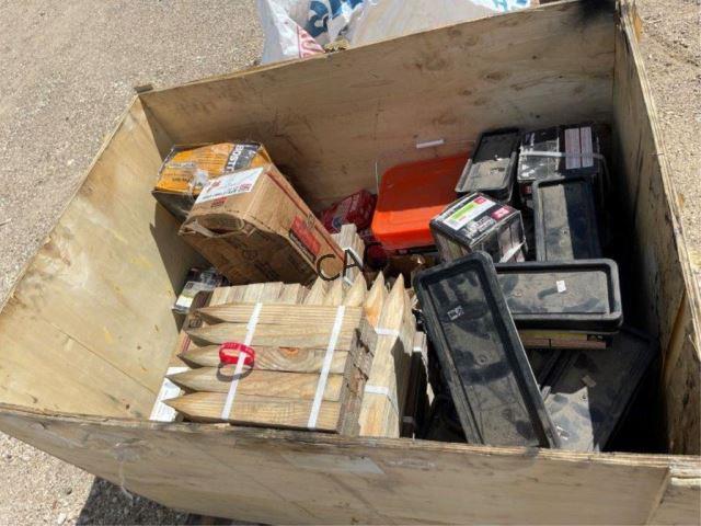Crate of Asst Nails & Hardware