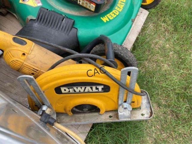 Pallet w/4 Saws & Weed Eater 22" Lawn Mower