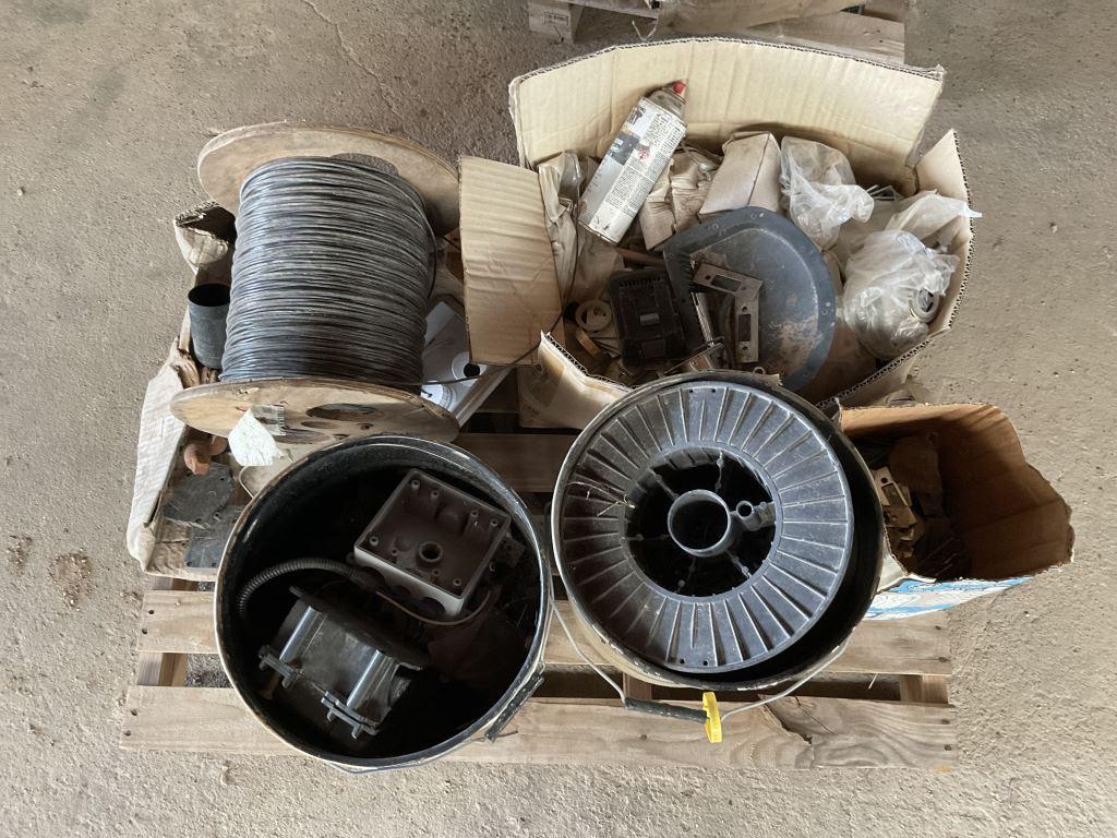 Pallet Lot of Parts, Wire and Drains